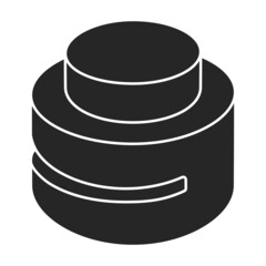 Stapler vector black icon. Vector illustration puncher on white background. Isolated black illustration icon stapler.