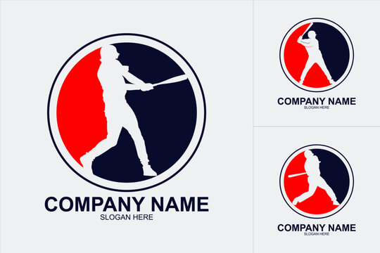 baseball logo vector illustration