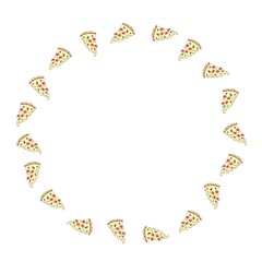 ピザのフレーム