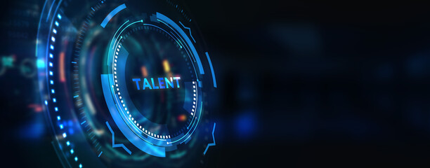 Open your talent and potential. Talented human resources - company success. 3d illustration - obrazy, fototapety, plakaty