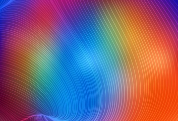 Dark Multicolor vector background with straight lines.