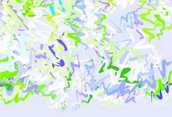 Light Pink, Green vector background with wry lines.