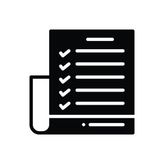 Black solid icon for preparation