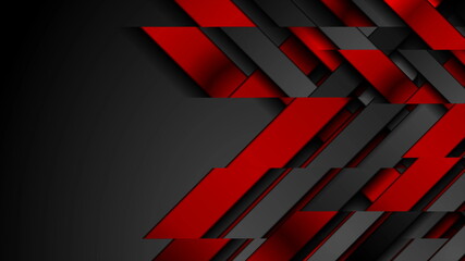 Contrast red and black geometrical background