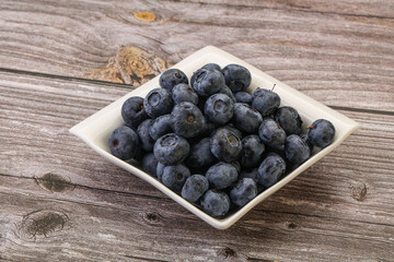 Ripe sweet tasty blueberries heap