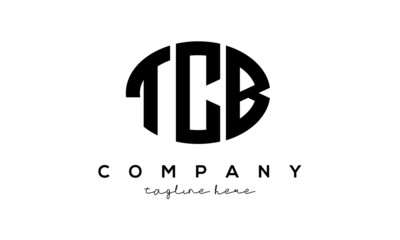 TCB three Letters creative circle logo design