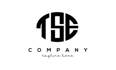 TSE three Letters creative circle logo design