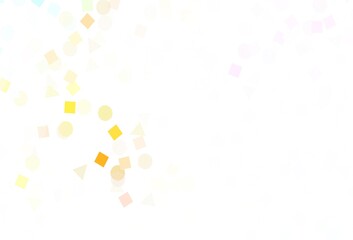 Fototapeta premium Light Multicolor vector texture with poly style with circles, cubes.