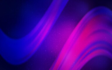 Fototapeta na wymiar Light Pink, Blue vector texture with milky way stars.