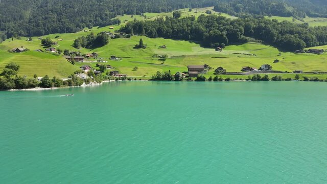 The incredible beauty of Lungern and its lake, Switzerland. 