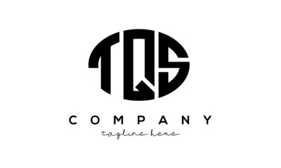 TQS three Letters creative circle logo design