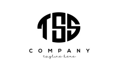 TSS three Letters creative circle logo design