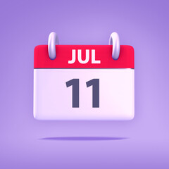 3D Calendar - July 11th