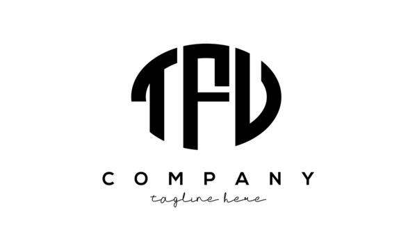 TFU three Letters creative circle logo design