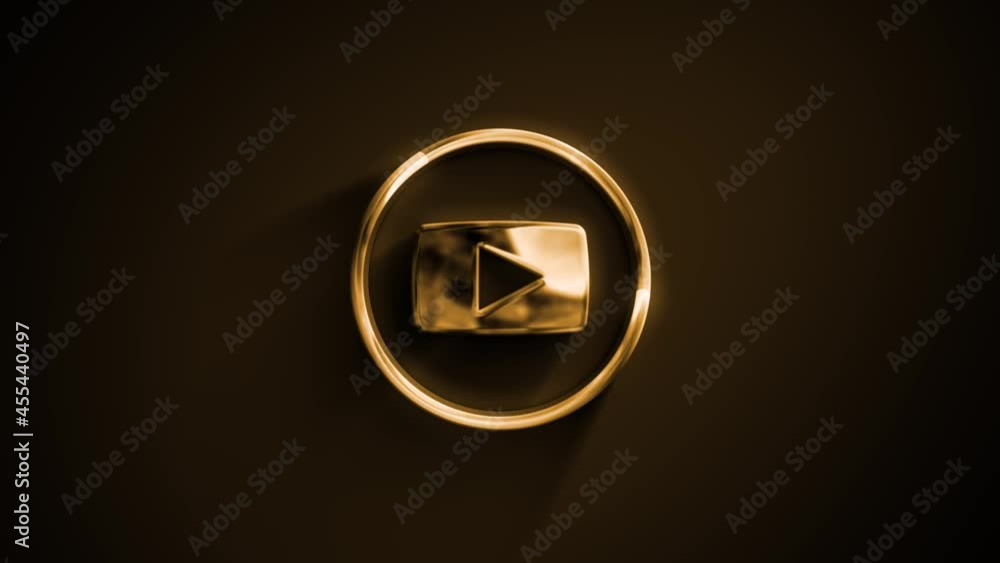 Poster abstract play icon intro reveal animation/ 4k animation of a design cyber play icon with stylized te