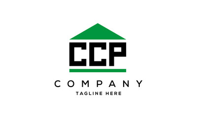 CCP three letters house for real estate logo design