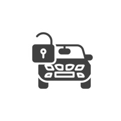 Car open vector icon