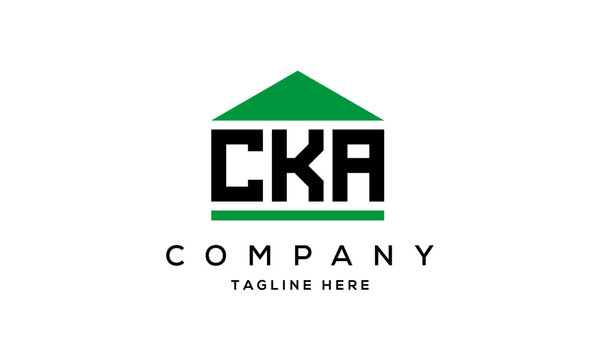 CKA three letter house for real estate logo design