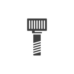 Socket cap screw vector icon