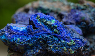 .azurite mineral specimen stone rock geology gem crystal