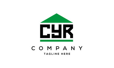 Fototapeta premium letter CYR house for real estate logo design vector