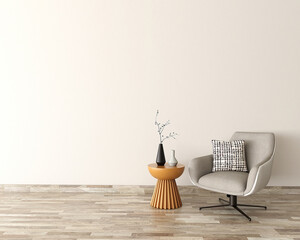 living room with chair