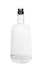 glass bottle on white background without label