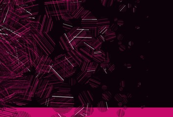 Light Pink vector texture with disks.