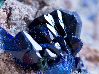 .azurite mineral specimen stone rock geology gem crystal
