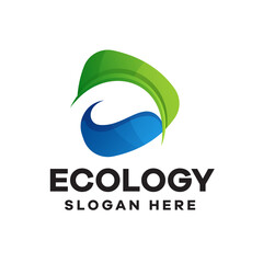Ecology Gradient Logo Design