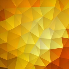 Abstract vector triangular background. polygonal style. yellow geometric illustration. eps 10