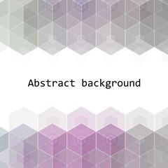 abstract vector hexagon background. polygonal style. eps 10
