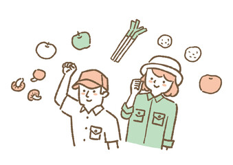 農家で働く人たち_カラー03