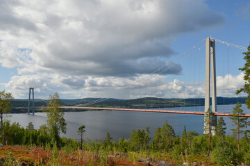 Fototapeta premium Höga-Kusten-Brücke in Schweden