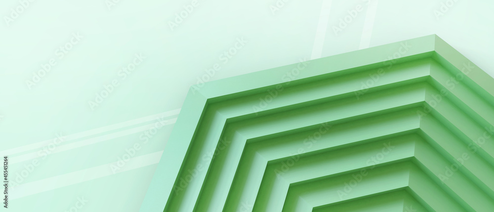 Poster creative idea. abstract background with geometric shapes concept for futuristic success with origami