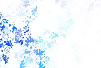 Light Green vector background with abstract shapes.