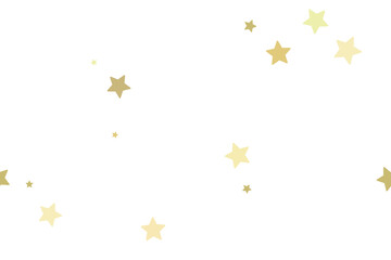 Golden metallic stars pattern on off white wallpaper