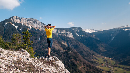 Homme montagne 