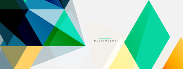 Mosaic triangles geometric background. Techno or business concept, pattern for wallpaper, banner, background, landing page