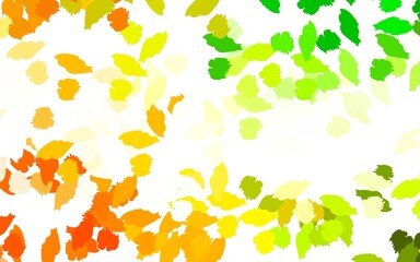 Light Green, Yellow vector texture with abstract forms.