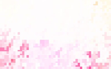 Light Pink, Yellow vector texture in rectangular style.