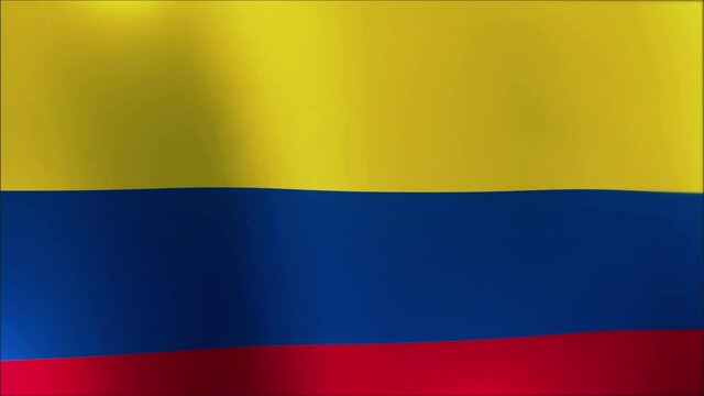 flag of colombia wave