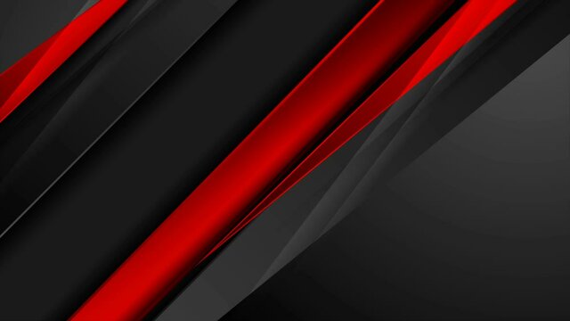 High contrast red black abstract tech corporate glossy motion background. Seamless looping. Video animation Ultra HD 4K 3840x2160