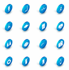Set Snorkel, Manifold, Floating buoy on the sea, Rubber flippers for swimming, Fish, Diving mask and Backpack icon. Vector