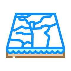 marble material floor layer color icon vector. marble material floor layer sign. isolated symbol illustration