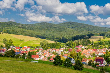 Sommerwanderung durch die schöne Natur von Schmalkalden - Thüringen - Deutschland