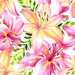 Fototapeta na wymiar floral background with flowers
