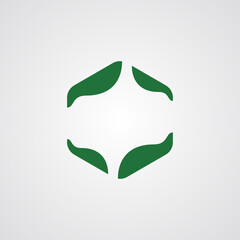 Hexagon Frame nature vector design illustration