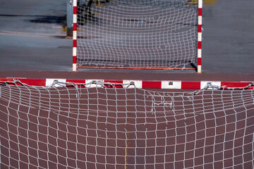 old street soccer goal sport equipment