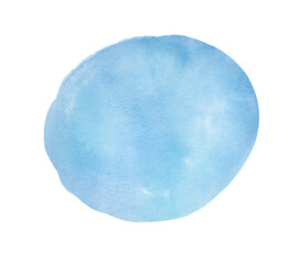 Watercolor hand drawn round and oval shape banner